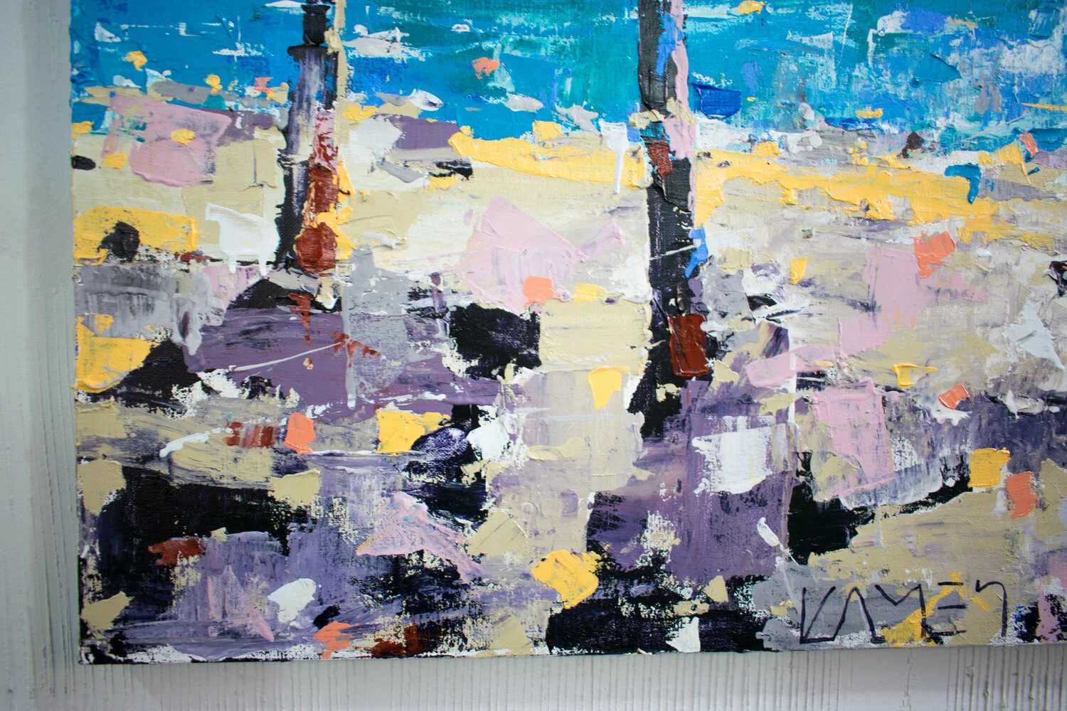 Boat, Beach, Ocean, Trees — detail 9