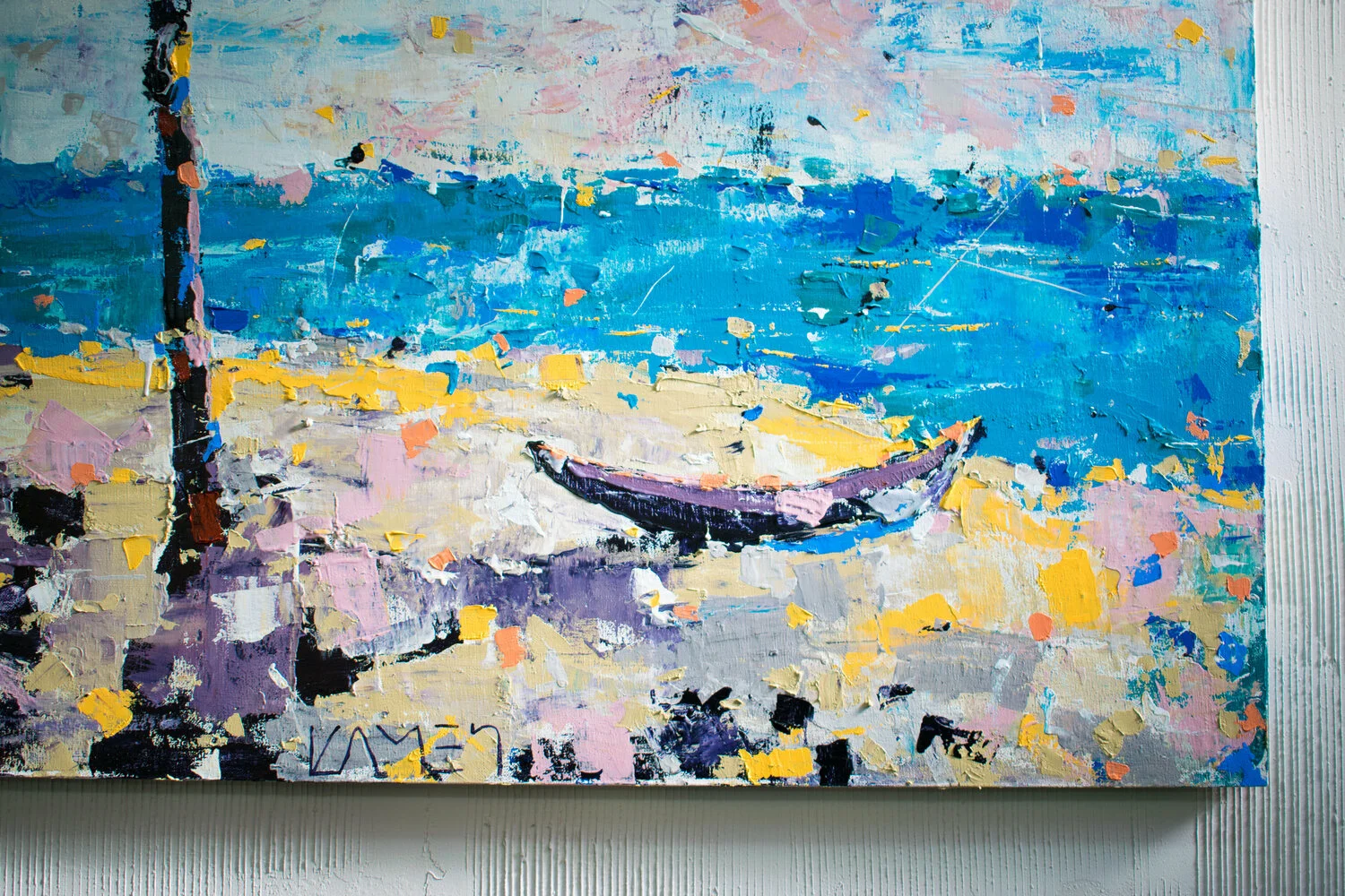 Boat, Beach, Ocean, Trees — detail 5