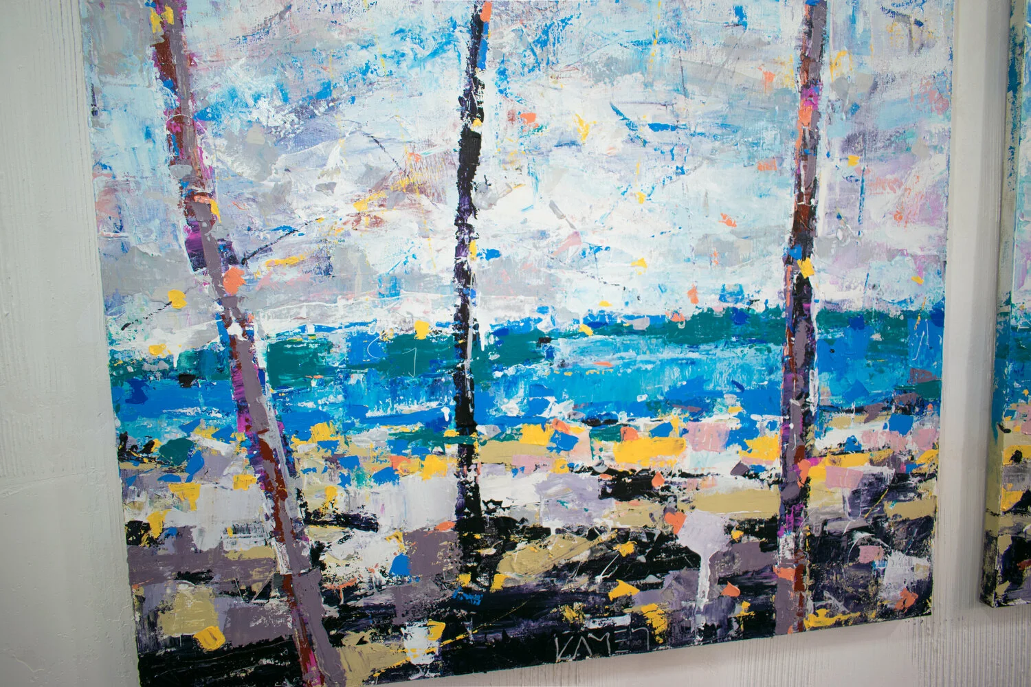 Boat, Beach, Ocean, Trees — detail 6