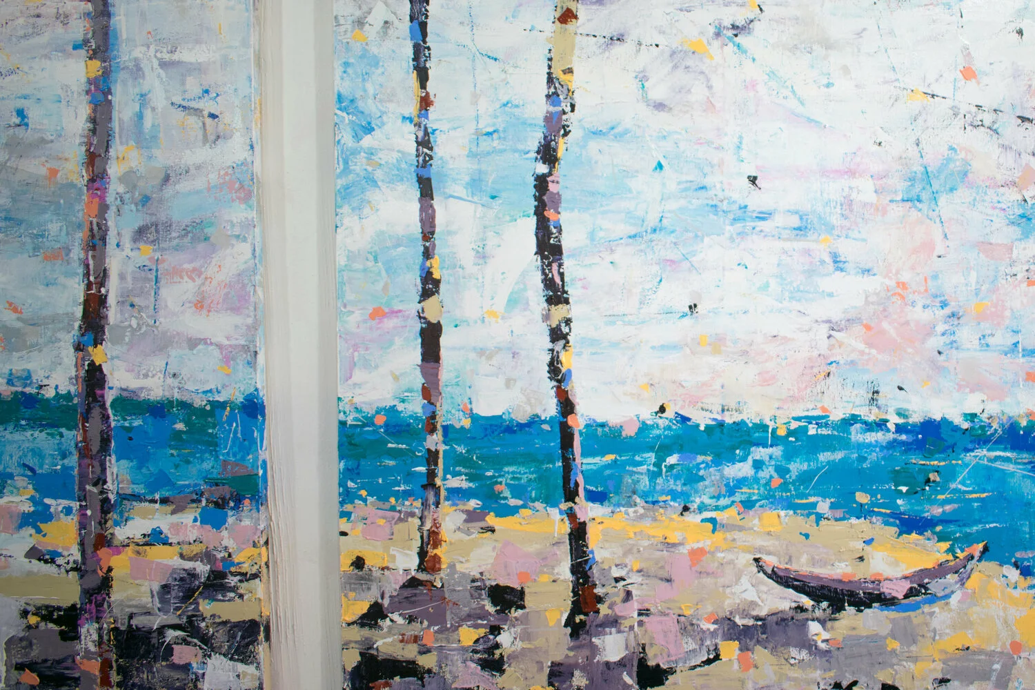 Boat, Beach, Ocean, Trees — detail 8
