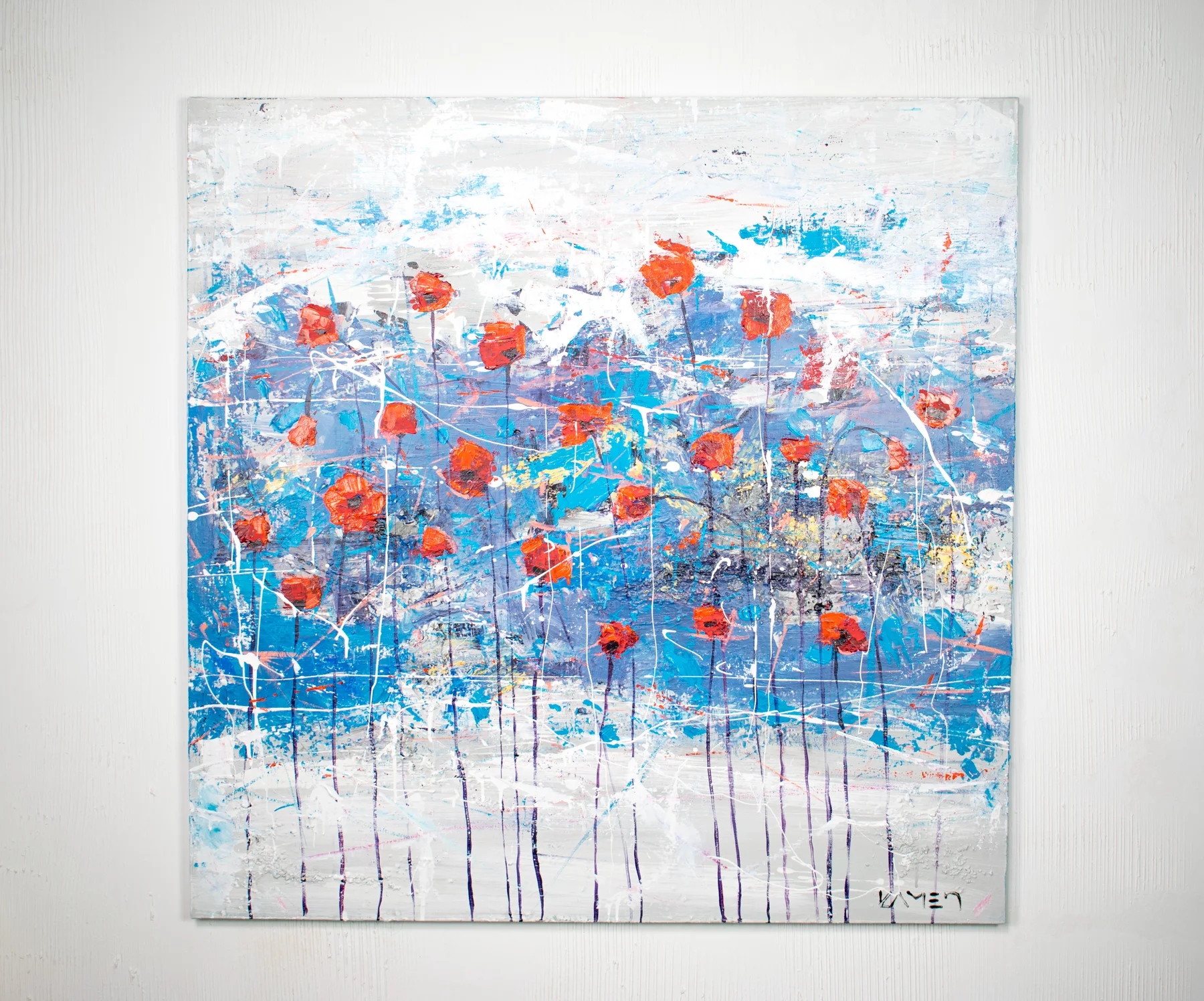 Poppies at Dusk 2 — detail 1