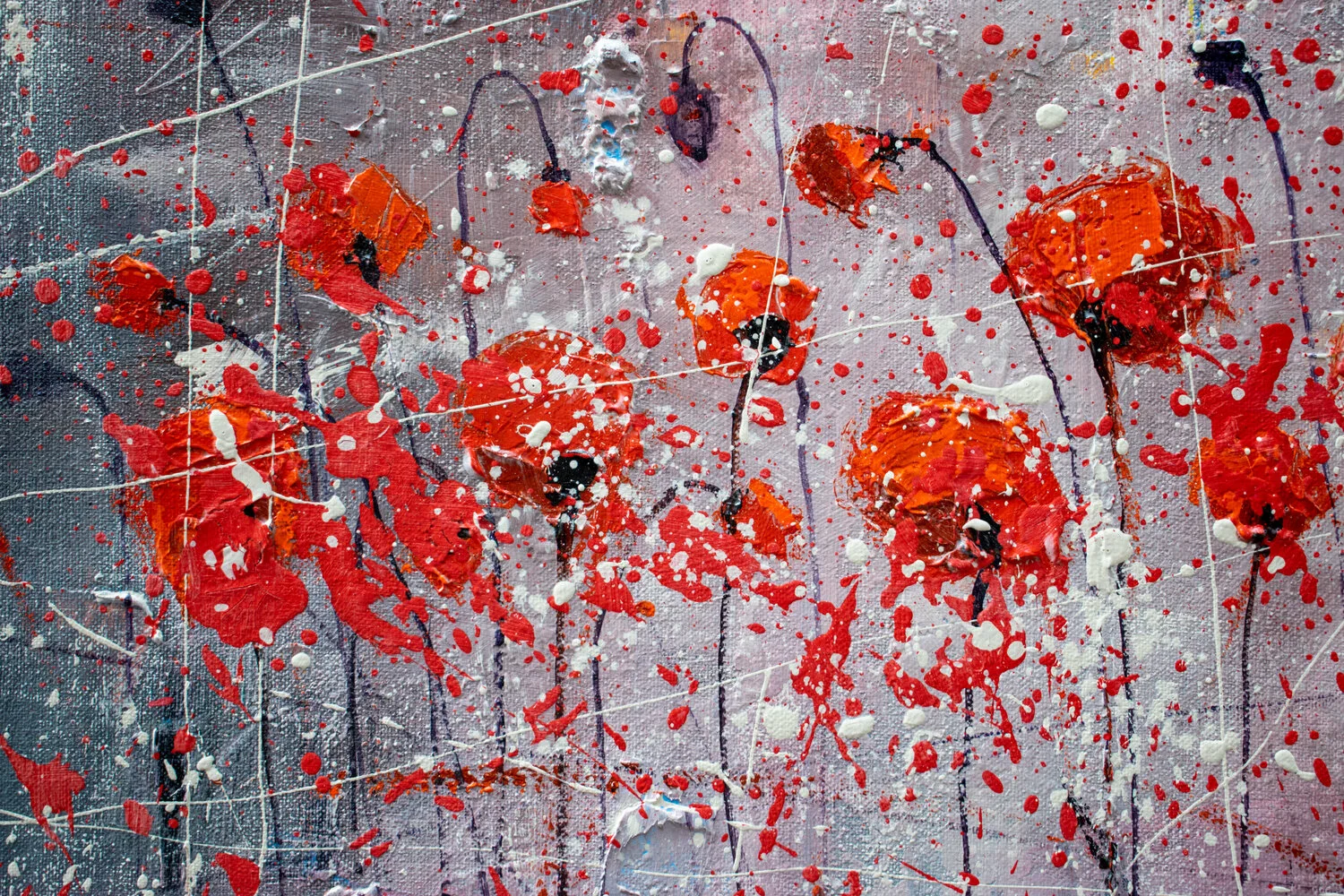 Poppies at Dusk 4 — detail 1