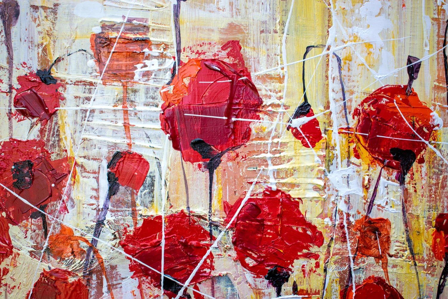 Poppies in Gold — detail 11