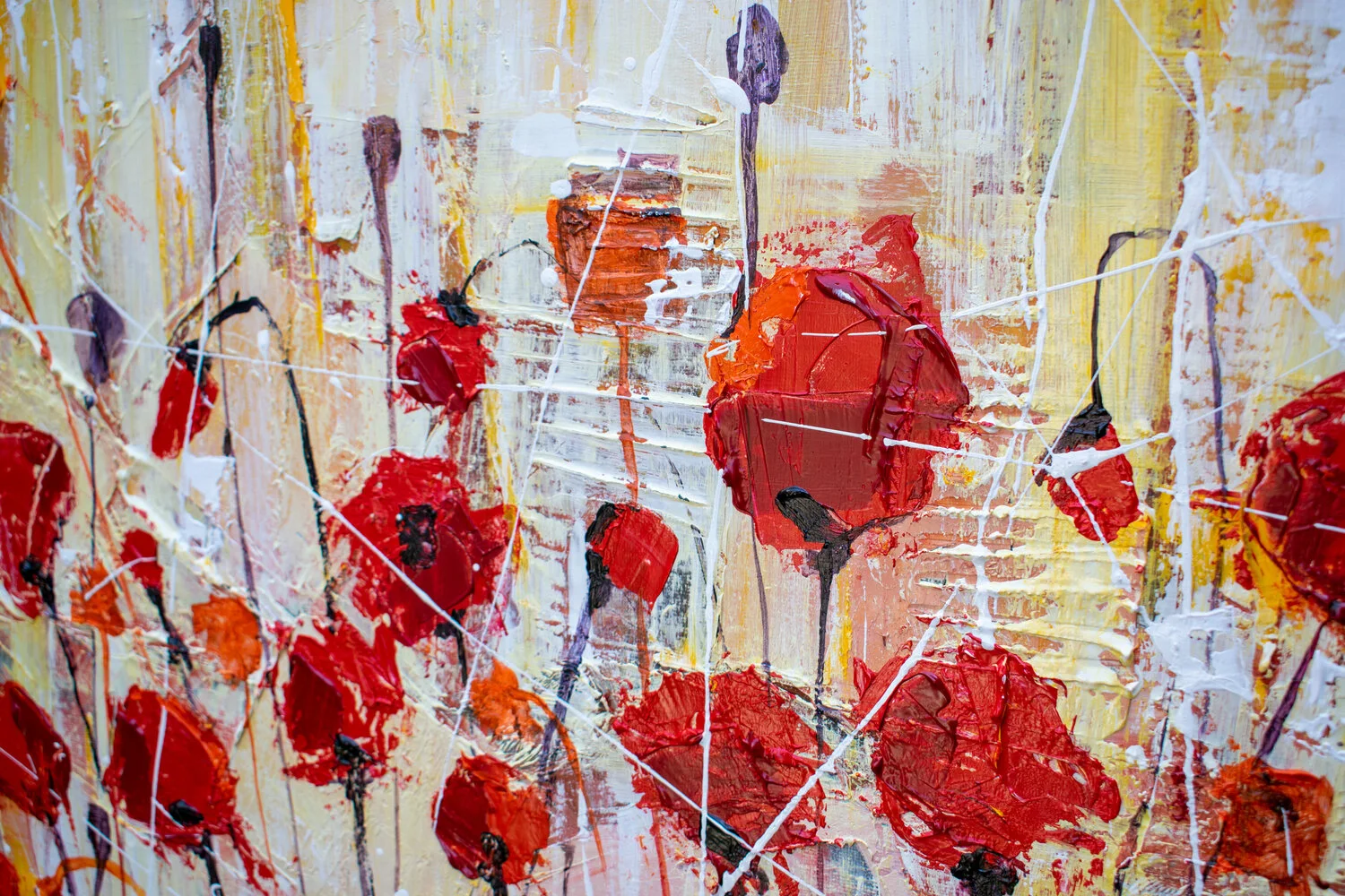 Poppies in Gold — detail 8