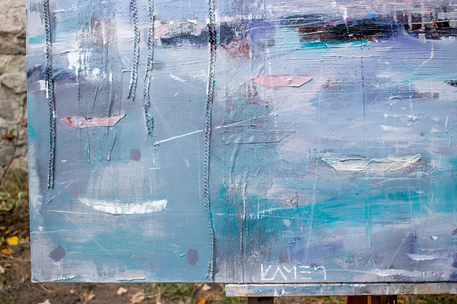 September, Boats under the Moon — detail 2