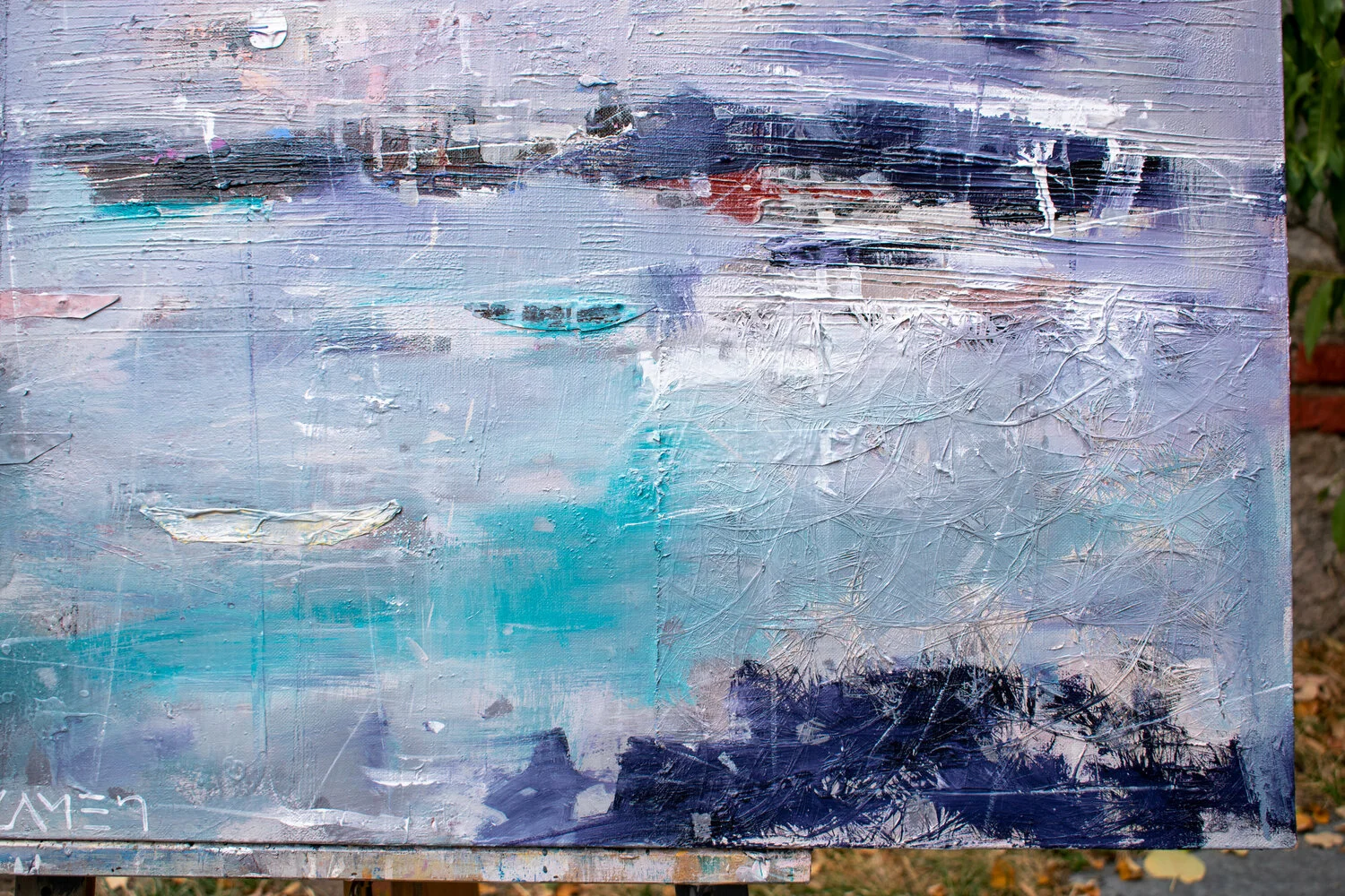 September, Boats under the Moon — detail 4