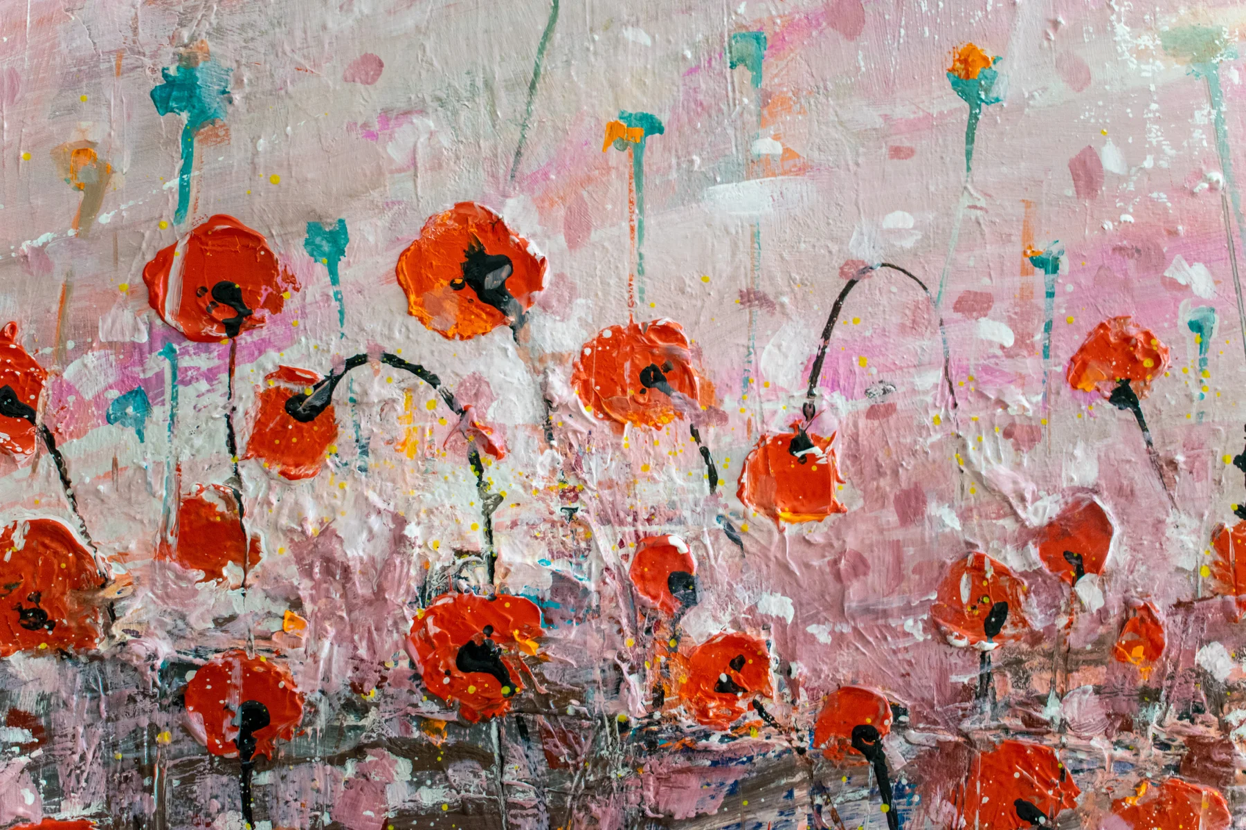 Summerfield with Poppies — detail 4