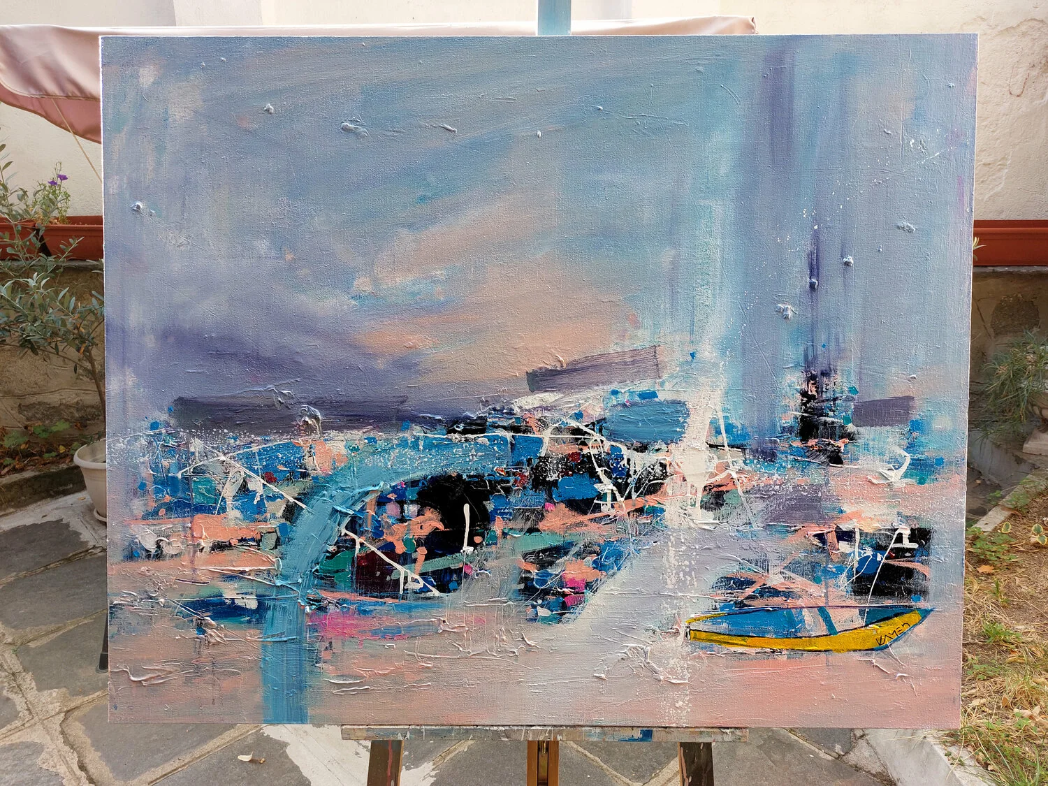 The Yellow Boat — detail 3