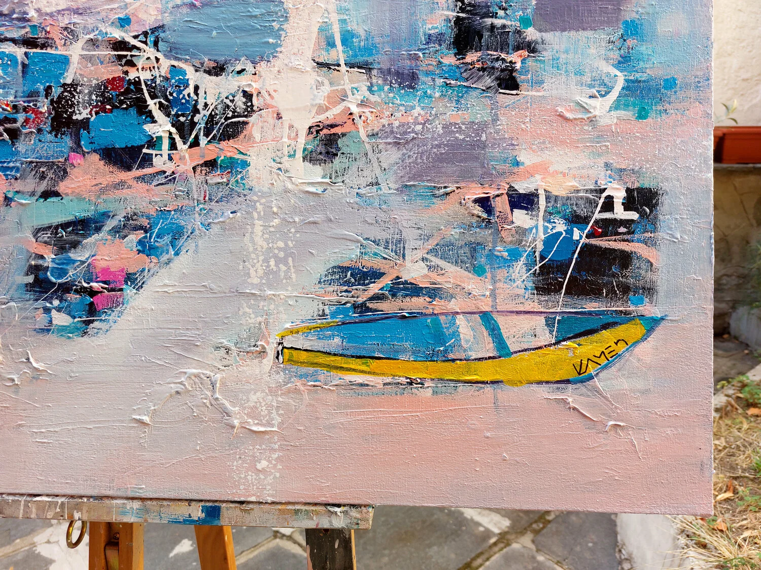 The Yellow Boat — detail 4
