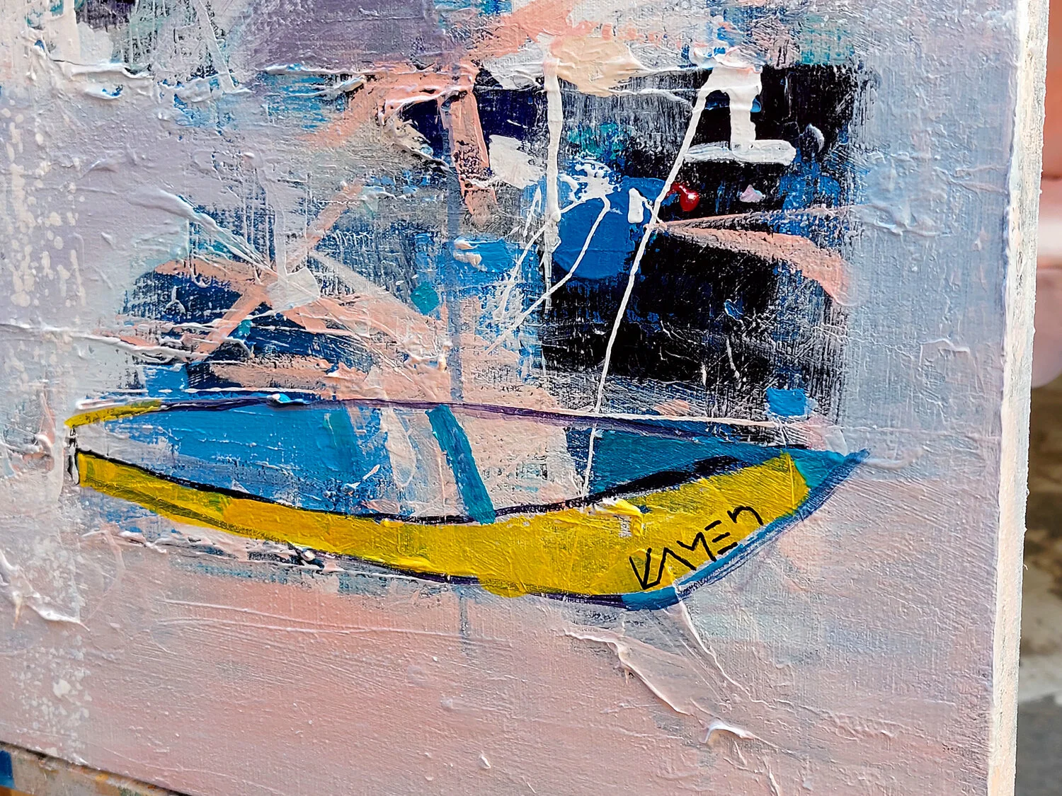 The Yellow Boat — detail 7