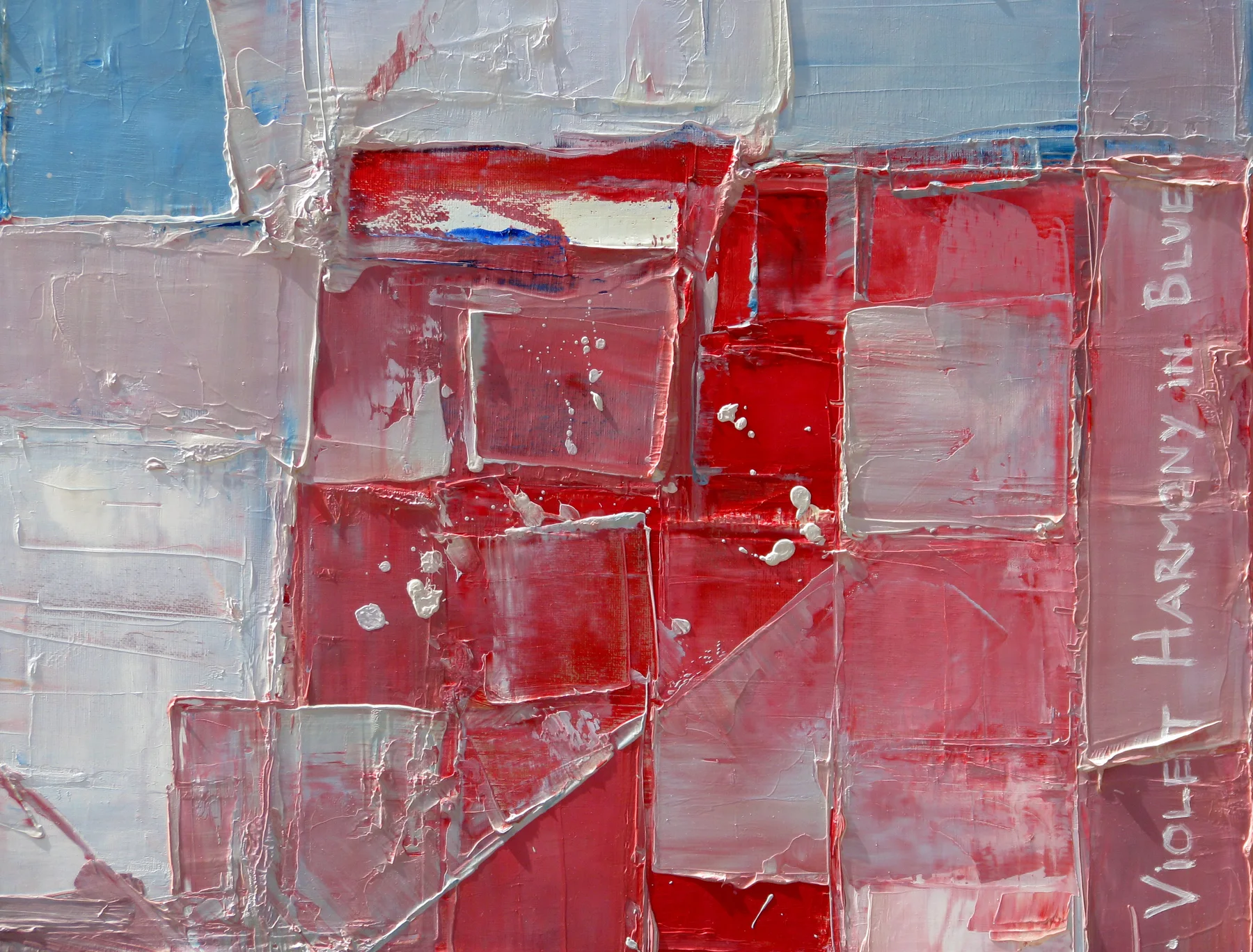 Violet Harmony in Blue — detail 3
