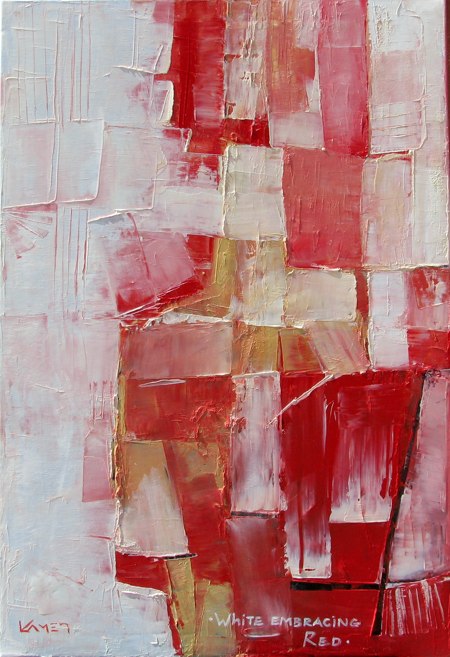 White Embracing Red